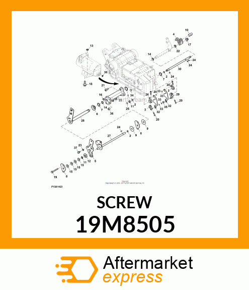 SCREW, HEX SOCKET HEAD, METRIC 19M8505