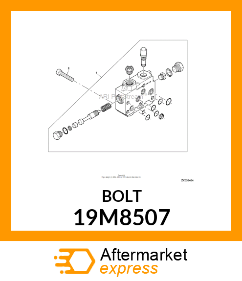 SCREW, HEX SOCKET HEAD, METRIC 19M8507