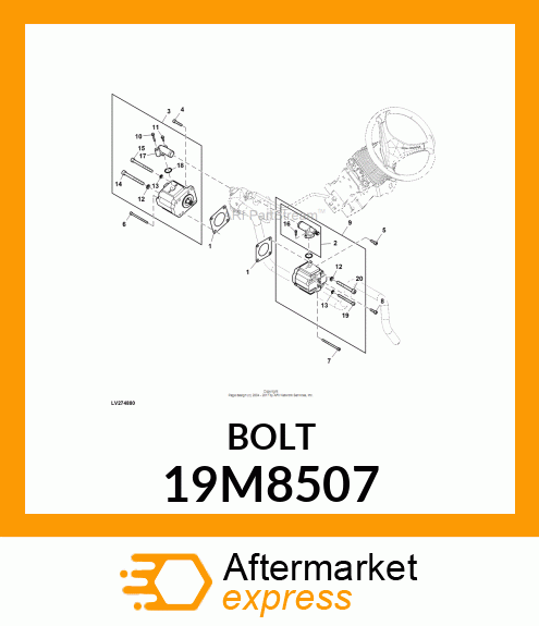 SCREW, HEX SOCKET HEAD, METRIC 19M8507