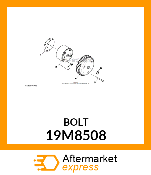 SCREW, HEX SOCKET HEAD, METRIC 19M8508