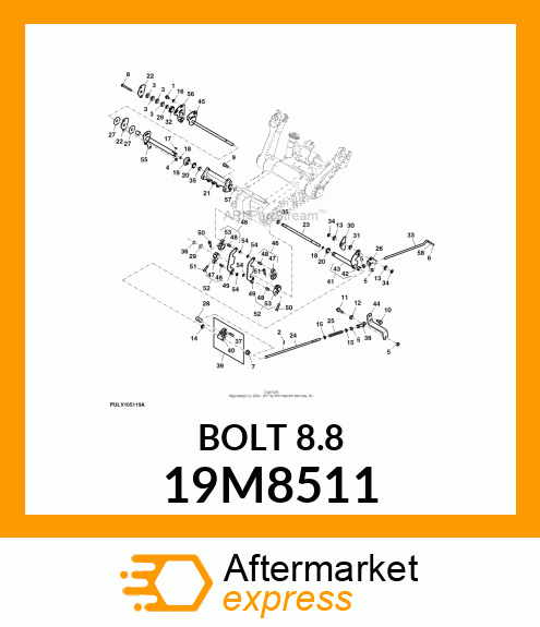 SCREW, HEX SOCKET HEAD, METRIC 19M8511