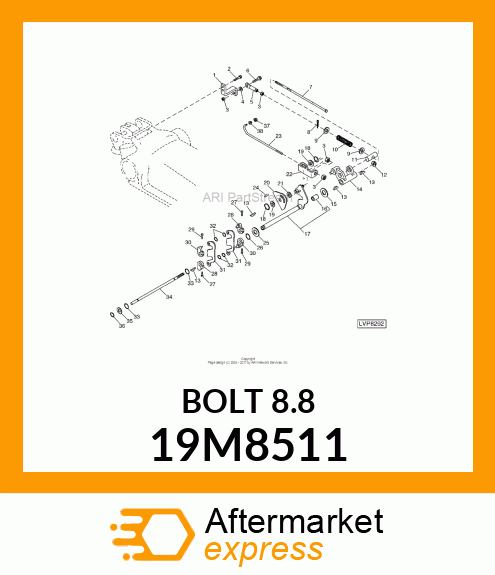 SCREW, HEX SOCKET HEAD, METRIC 19M8511