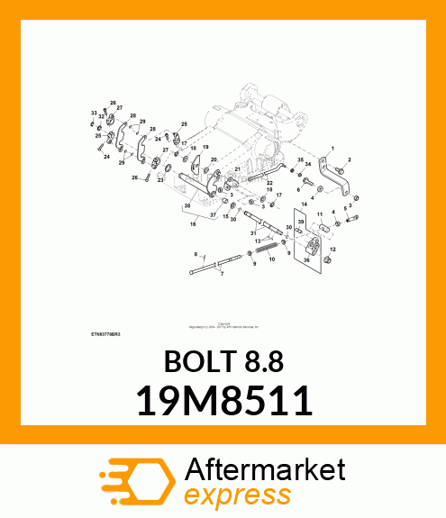 SCREW, HEX SOCKET HEAD, METRIC 19M8511