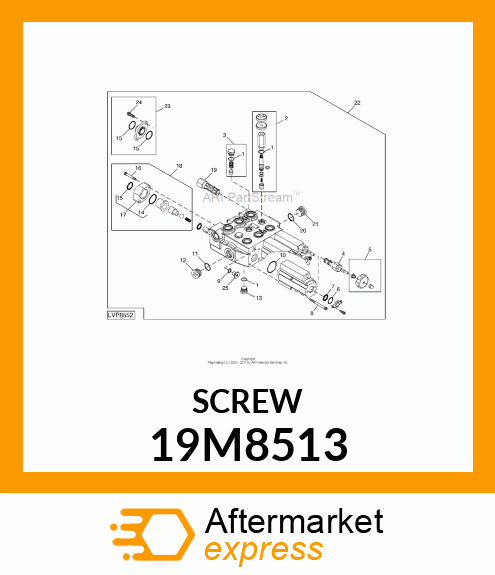 SCREW, HEX SOCKET HEAD, METRIC 19M8513