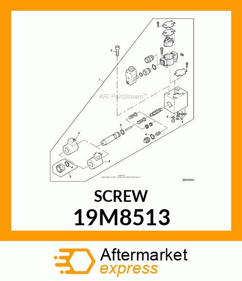 SCREW, HEX SOCKET HEAD, METRIC 19M8513