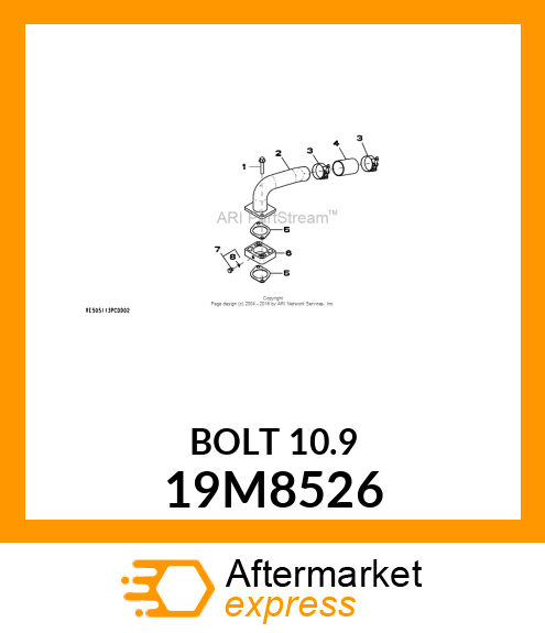 SCREW, FLANGED, METRIC 19M8526