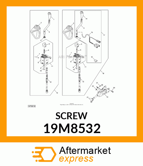 SCREW, HEX SOCKET HEAD, METRIC 19M8532