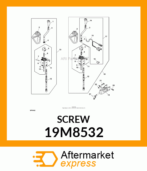 SCREW, HEX SOCKET HEAD, METRIC 19M8532