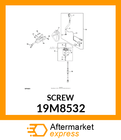 SCREW, HEX SOCKET HEAD, METRIC 19M8532