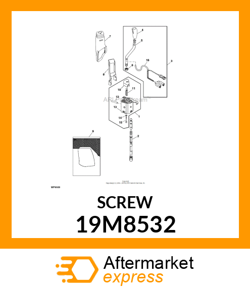 SCREW, HEX SOCKET HEAD, METRIC 19M8532