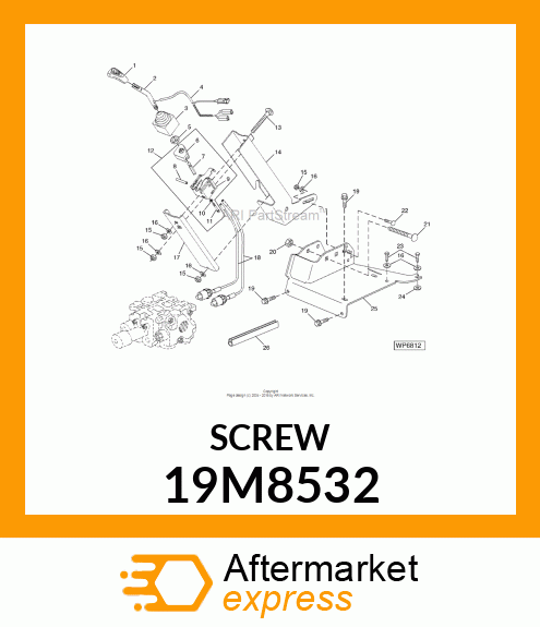 SCREW, HEX SOCKET HEAD, METRIC 19M8532