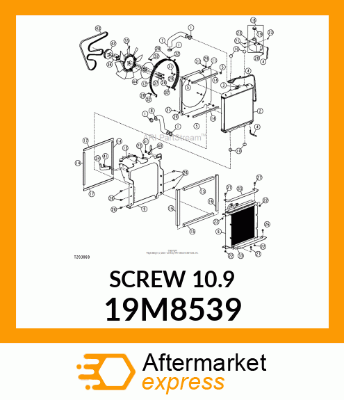 SCREW, HEX HEAD, METRIC 19M8539