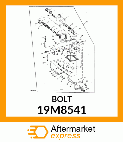 SCREW, HEX SOCKET HEAD, METRIC 19M8541