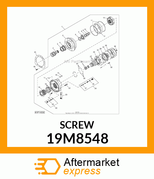 SCREW, HEX SOCKET HEAD, METRIC 19M8548