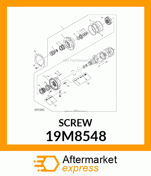 SCREW, HEX SOCKET HEAD, METRIC 19M8548