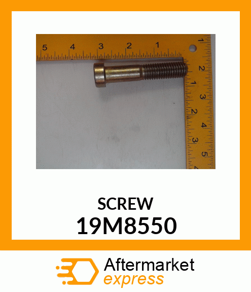 SCREW, HEX SOCKET HEAD, METRIC 19M8550