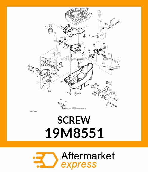 SCREW, HEX FLAT CTSK HEAD, METRIC 19M8551