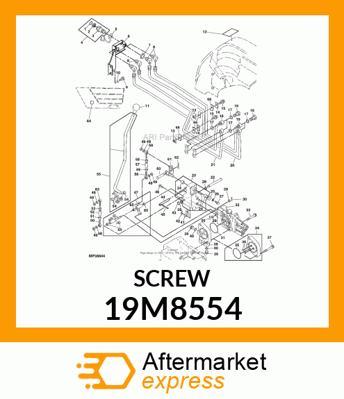 SCREW, HEX SOCKET HEAD, METRIC 19M8554