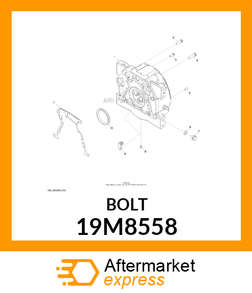 SCREW, HEX HEAD, METRIC 19M8558