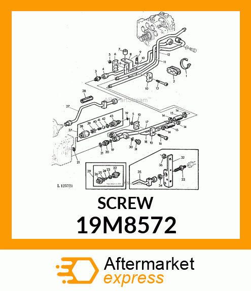 SCREW, HEX SOCKET HEAD, METRIC 19M8572