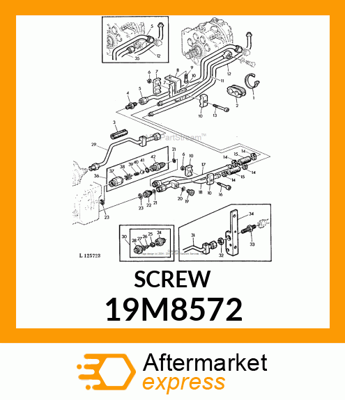 SCREW, HEX SOCKET HEAD, METRIC 19M8572