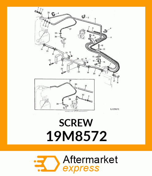 SCREW, HEX SOCKET HEAD, METRIC 19M8572