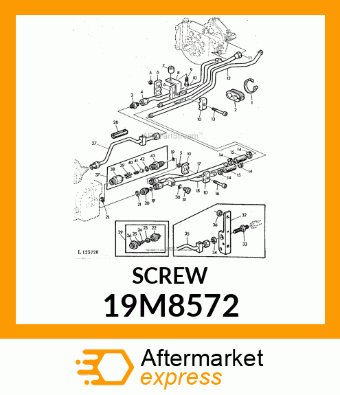 SCREW, HEX SOCKET HEAD, METRIC 19M8572