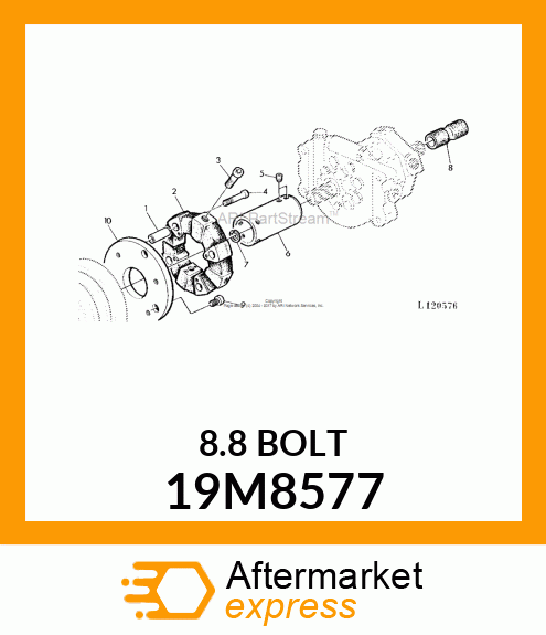 SCREW, HEX SOCKET HEAD, METRIC 19M8577