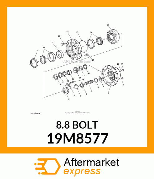 SCREW, HEX SOCKET HEAD, METRIC 19M8577