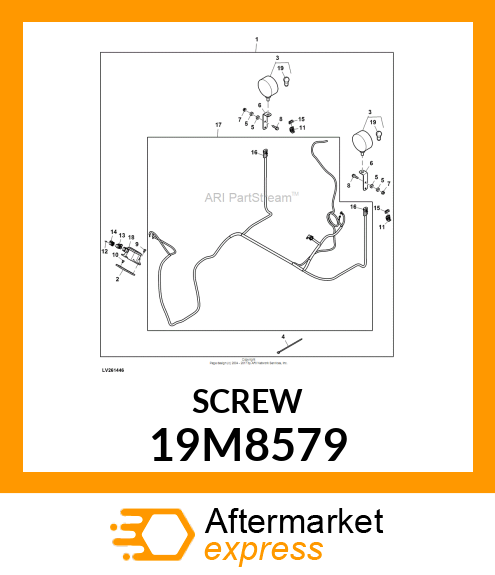 SCREW, HEX SOCKET HEAD, METRIC 19M8579