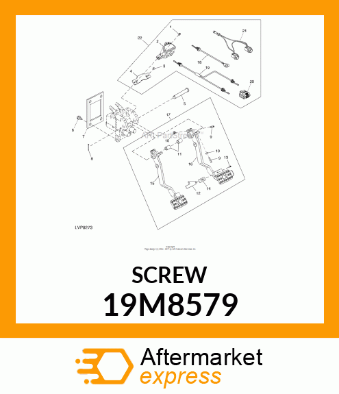 SCREW, HEX SOCKET HEAD, METRIC 19M8579