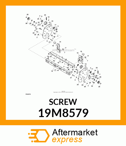 SCREW, HEX SOCKET HEAD, METRIC 19M8579