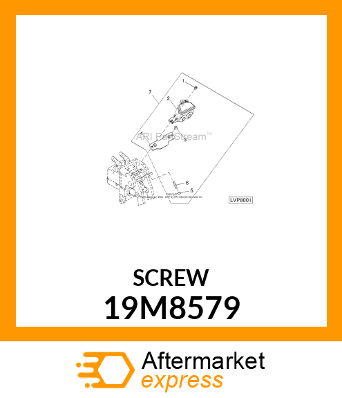 SCREW, HEX SOCKET HEAD, METRIC 19M8579