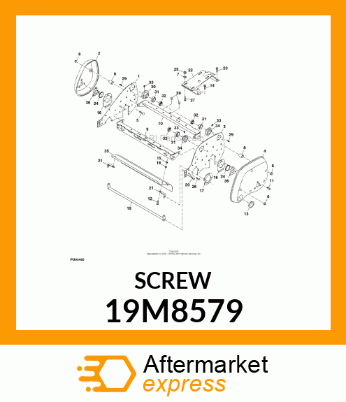 SCREW, HEX SOCKET HEAD, METRIC 19M8579