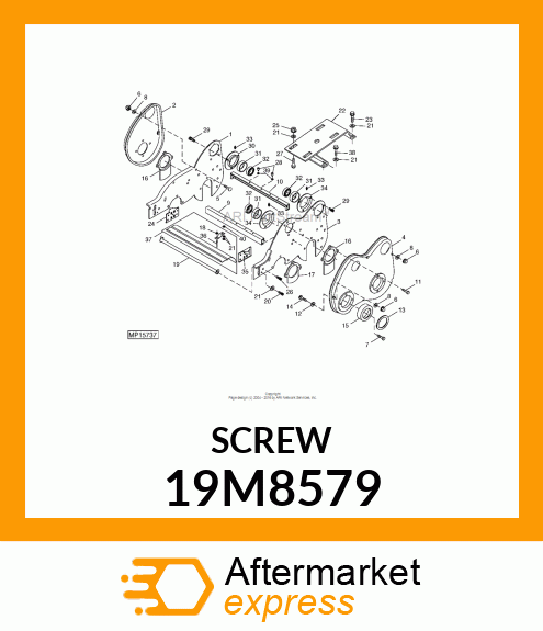 SCREW, HEX SOCKET HEAD, METRIC 19M8579