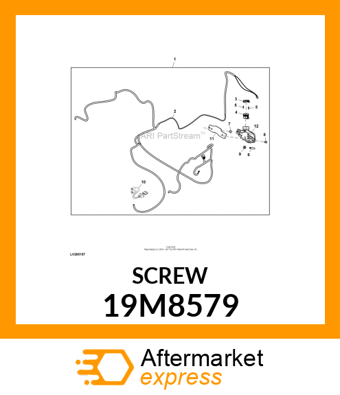 SCREW, HEX SOCKET HEAD, METRIC 19M8579