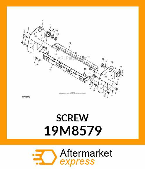 SCREW, HEX SOCKET HEAD, METRIC 19M8579