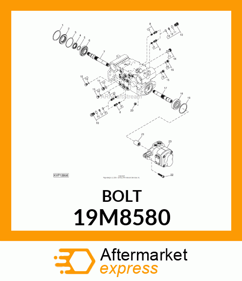 SCREW, HEX SOCKET HEAD, METRIC 19M8580