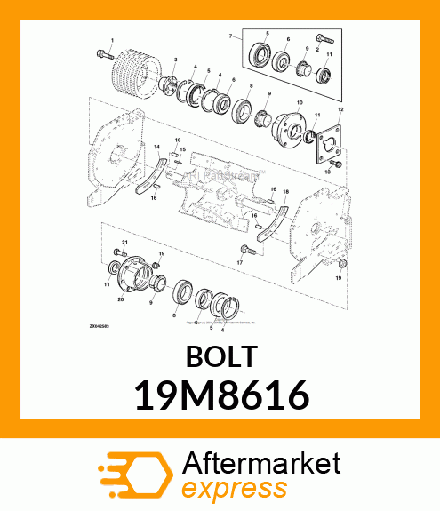 SCREW, HEX HEAD, METRIC 19M8616