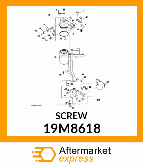 SCREW, HEX SOCKET HEAD, METRIC 19M8618