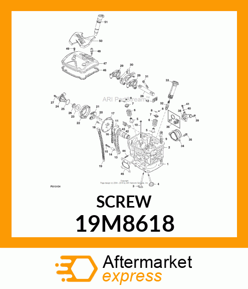 SCREW, HEX SOCKET HEAD, METRIC 19M8618