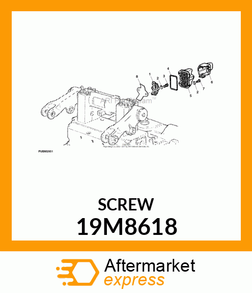 SCREW, HEX SOCKET HEAD, METRIC 19M8618