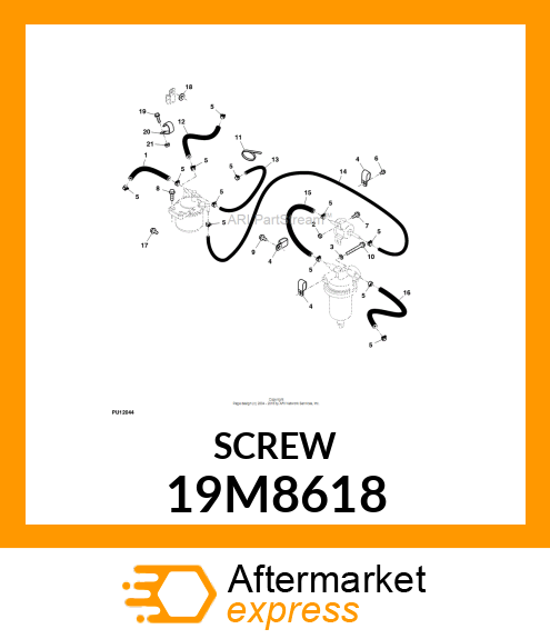 SCREW, HEX SOCKET HEAD, METRIC 19M8618