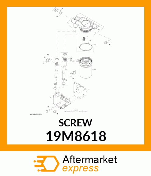 SCREW, HEX SOCKET HEAD, METRIC 19M8618