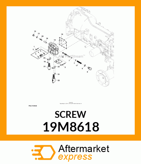 SCREW, HEX SOCKET HEAD, METRIC 19M8618