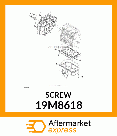 SCREW, HEX SOCKET HEAD, METRIC 19M8618