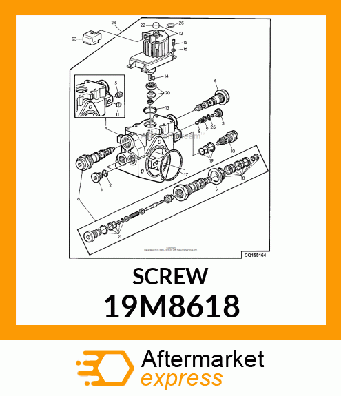 SCREW, HEX SOCKET HEAD, METRIC 19M8618