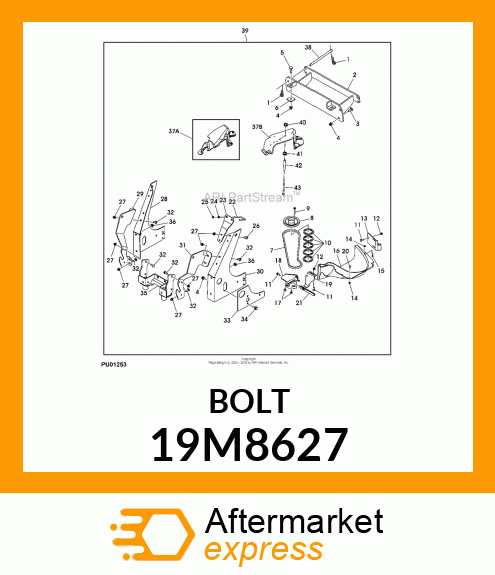 SCREW, HEX SOCKET HEAD, METRIC 19M8627