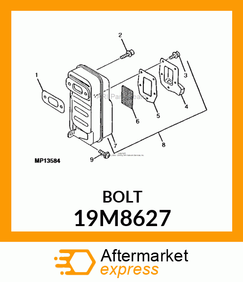 SCREW, HEX SOCKET HEAD, METRIC 19M8627