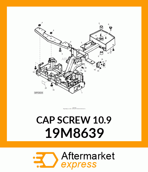 SCREW, HEX HEAD, METRIC 19M8639